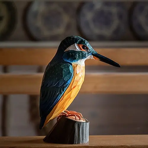 Martin pescatore (legno)
